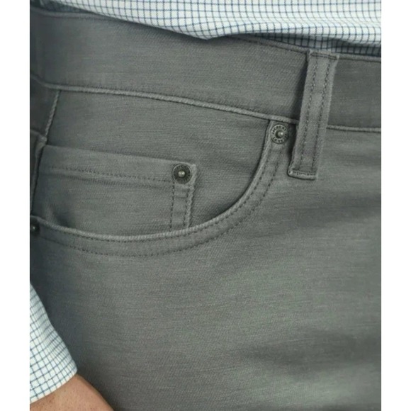 2 Pair Jachs New York Mens 32x32 Navy Gray 5 Pocket Stretch Fabric Pants - Picture 8 of 15